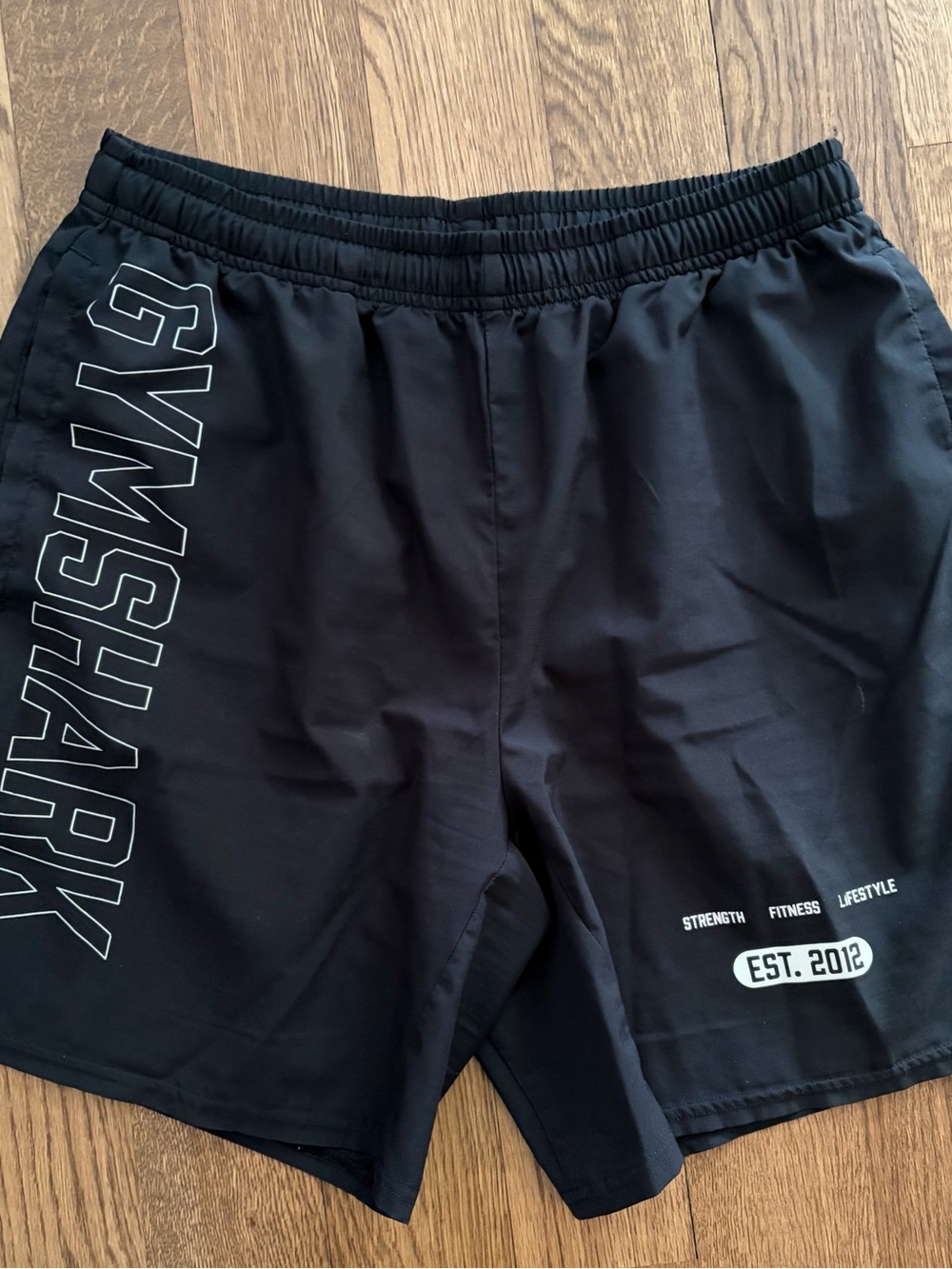 Gymshark Men’s Athletic Shorts with White Logos